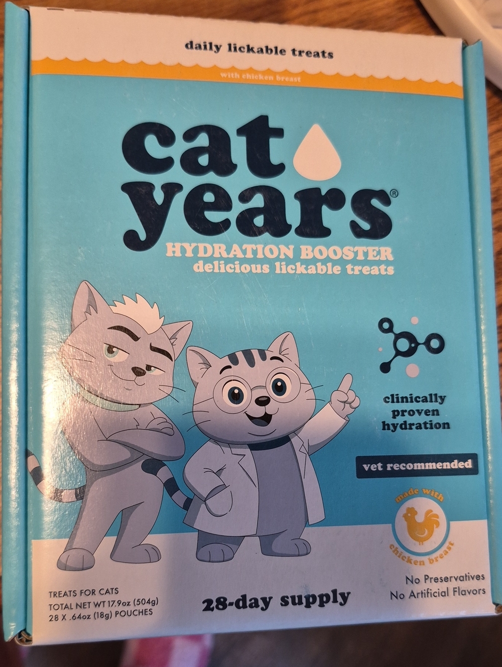 Cat Years Lickable Treats For Hydration Nwt